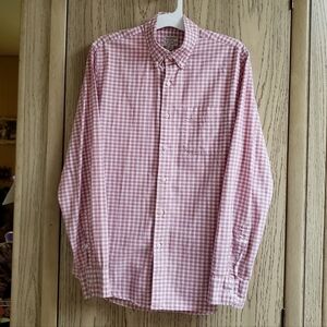 J.CREW Shirt Secret Wash Button Down Stretch SMALL Poplin Slim Organic Cotton
